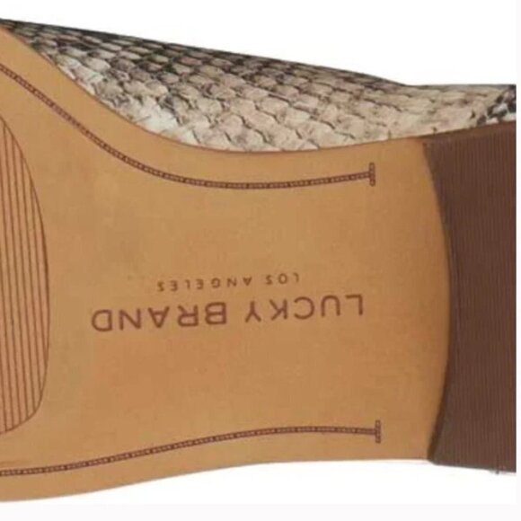 Lucky Brand leather Boot snake Haylia 7M new Chelsea boots - Picture 9 of 15